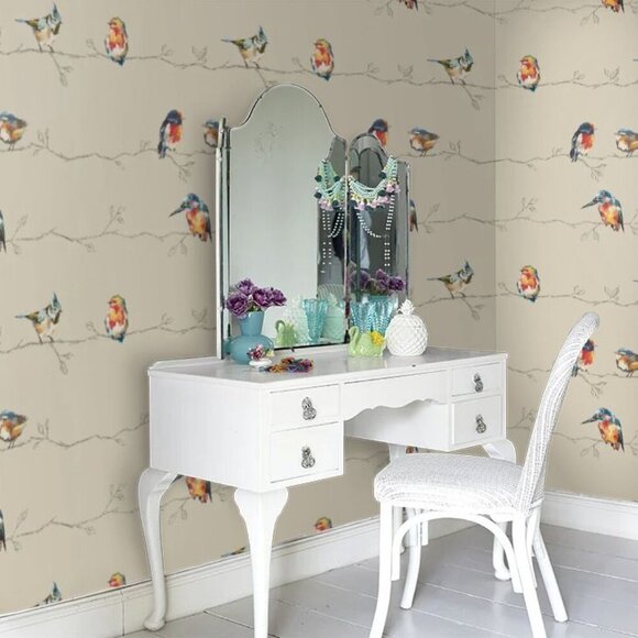 Harlequin Standing Ovation Non-Woven Wallpaper Roll  Bird Design Pattern #111486 - Picture 1 of 7